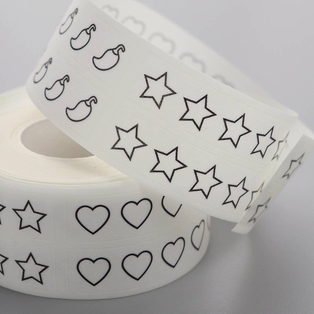 5 Stars Hearts & Spice Rating Washi Stickers