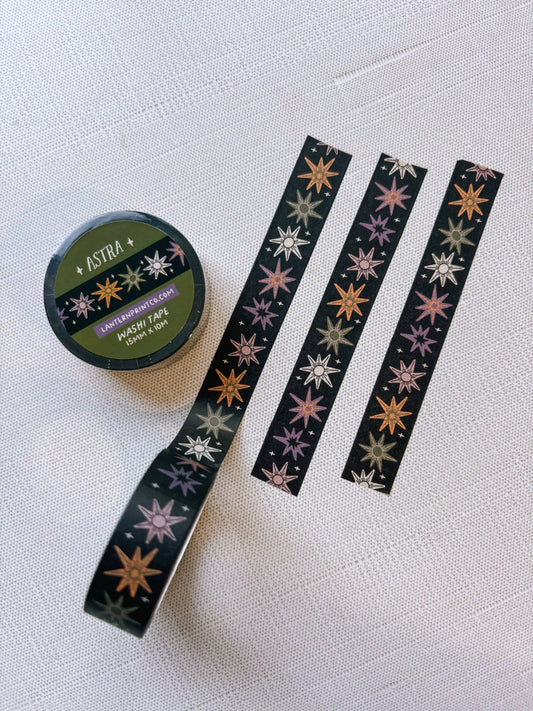 Astra Washi Tape - Dark Background