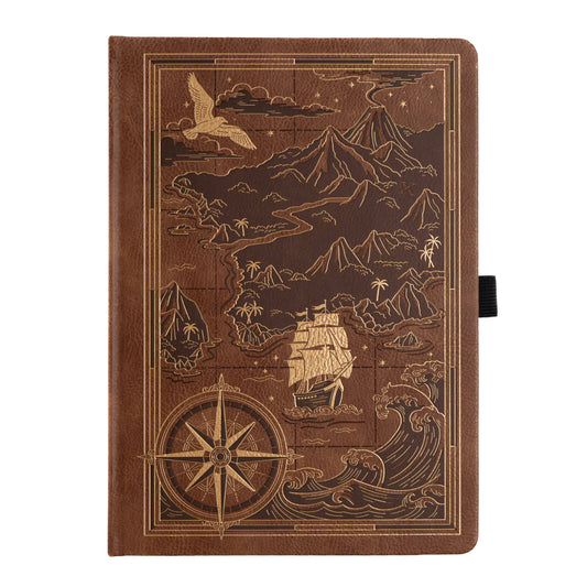 Treasure Map Notebook: Dot Grid / A5: 192 Pages