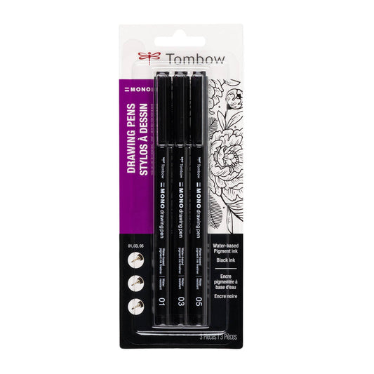 Tombow MONO Drawing Pens - 3-Pack