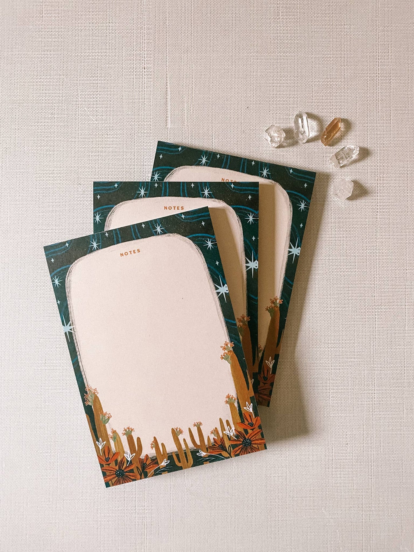 Starry Night Saguaro Notepad - 4x6