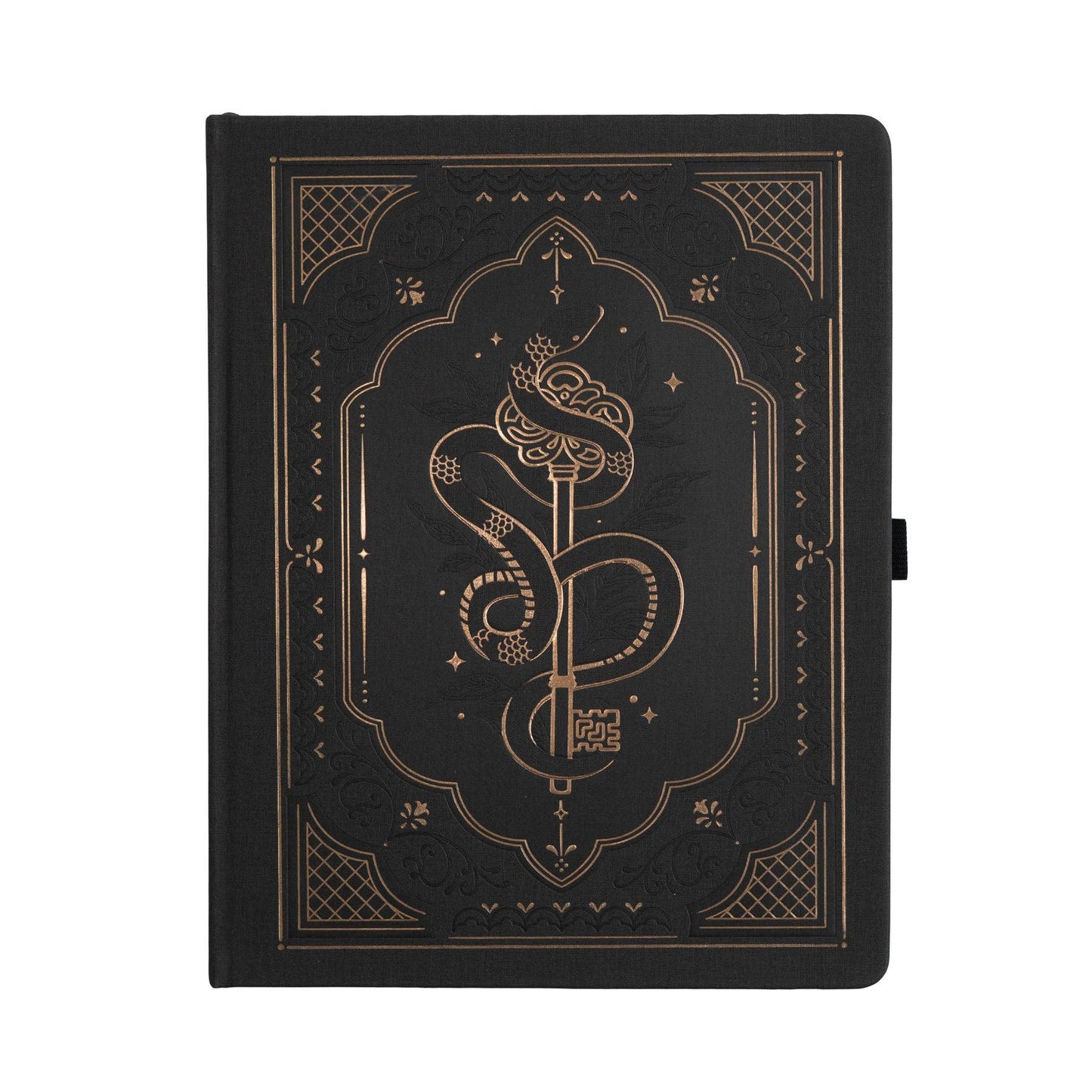 LS Coiled Key Dot Grid Notebook: Black