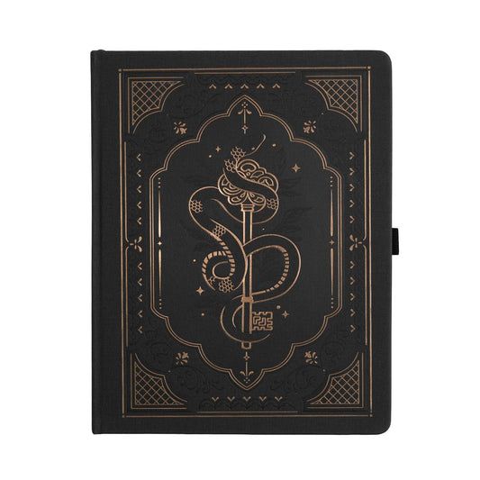 LS Coiled Key Dot Grid Notebook: Black