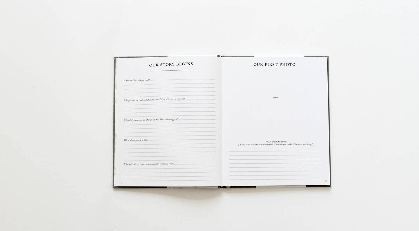 Duncan & Stone Paper Co. Engagement Journal | Gift for New Brides | Book for Couples: Taupe