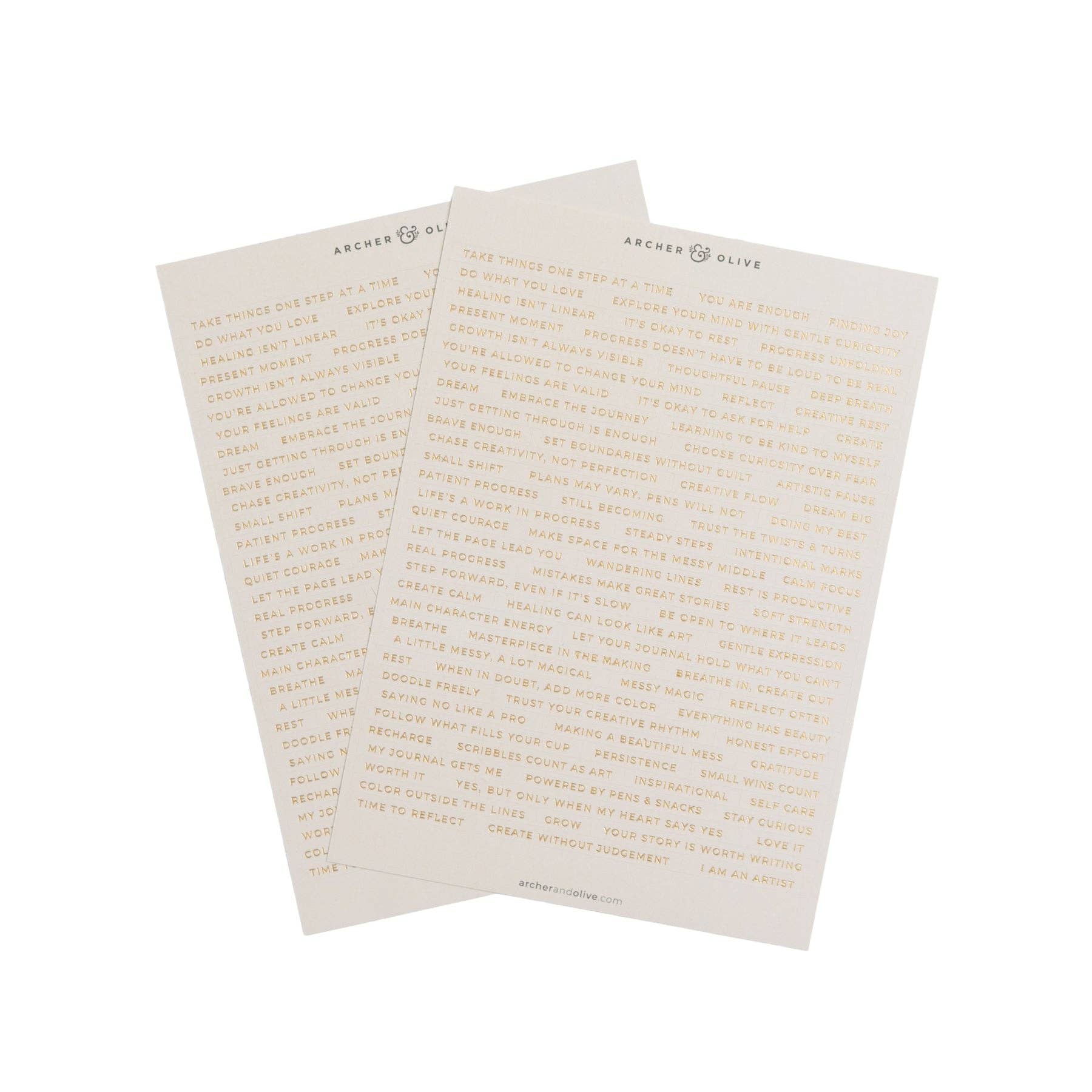 Alakesad Sticker Soft Nature Word Sticker Set – Lakeside Journals