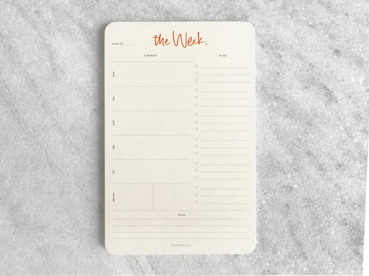 Favorite Story Weekly Planner Notepad