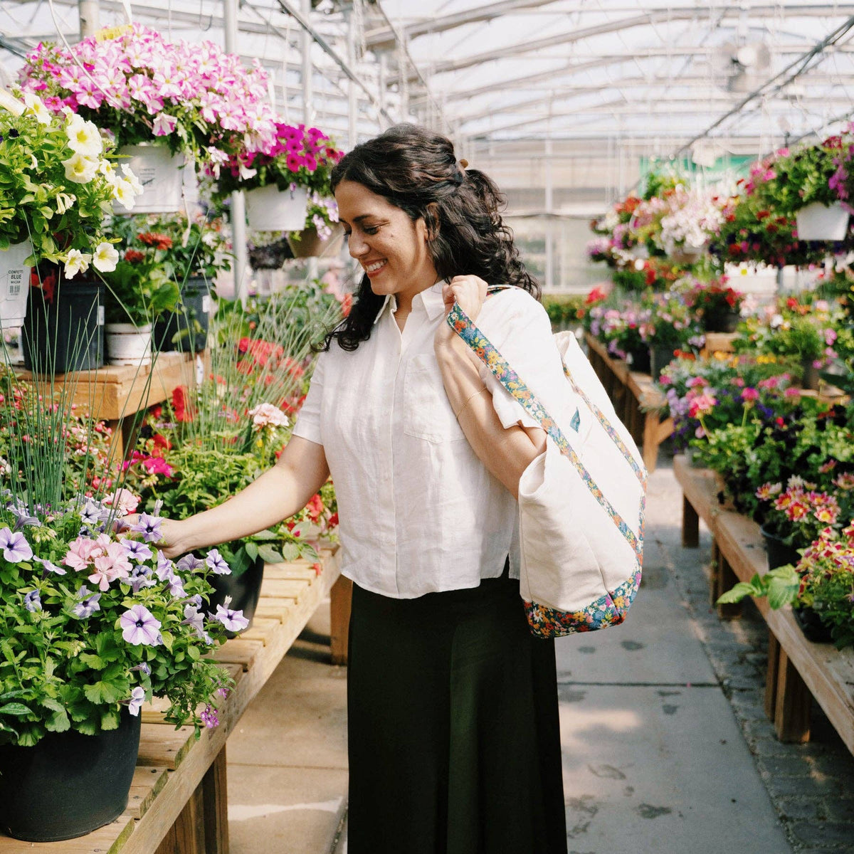Meadow & Vine Canvas Tote