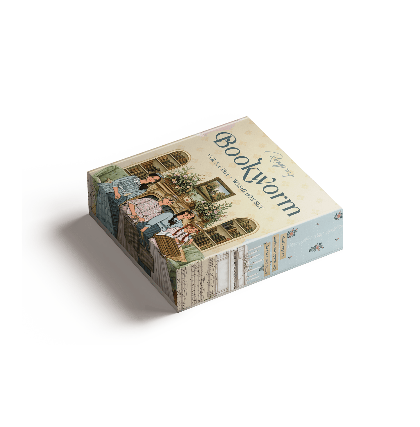 Bookworm #5 Pre-cut PET Tape + Washi Box Set