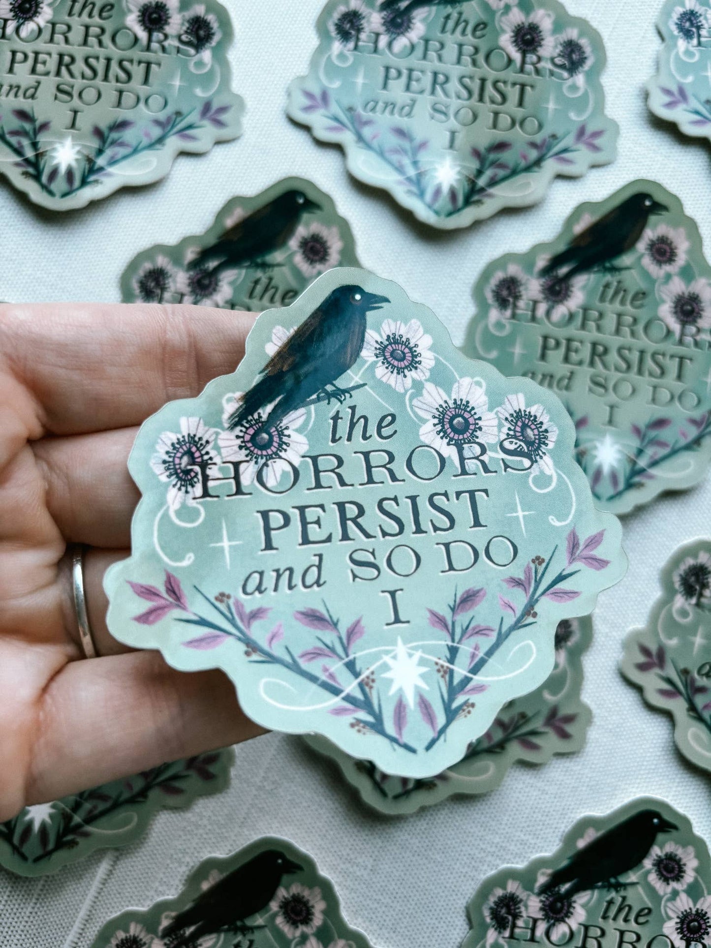 The Horrors - Vinyl Crow Sticker 3"