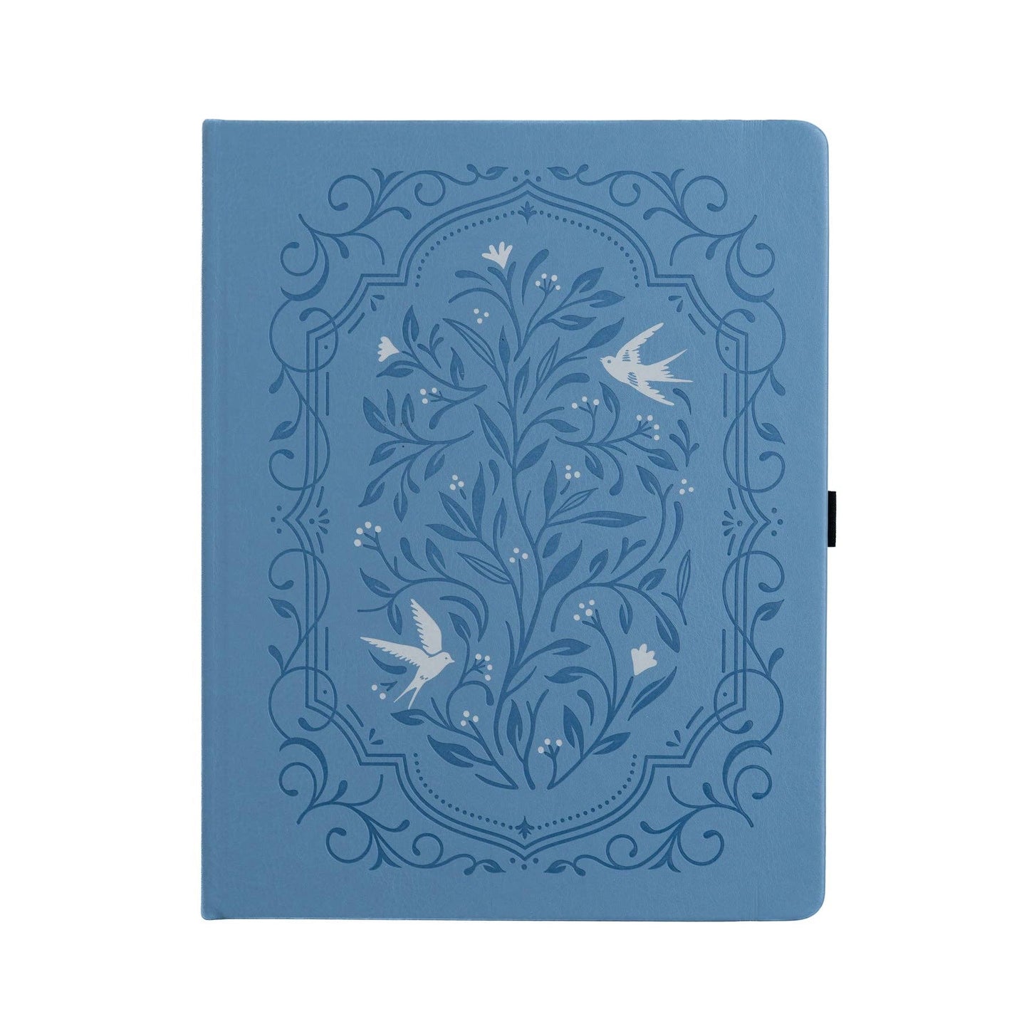 Songbird In Blue Dot Grid Notebook - A5
