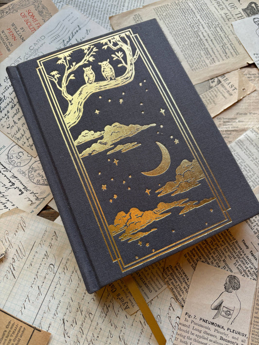 🔮 The Oracle B6 Black Paper Notebook - Gold