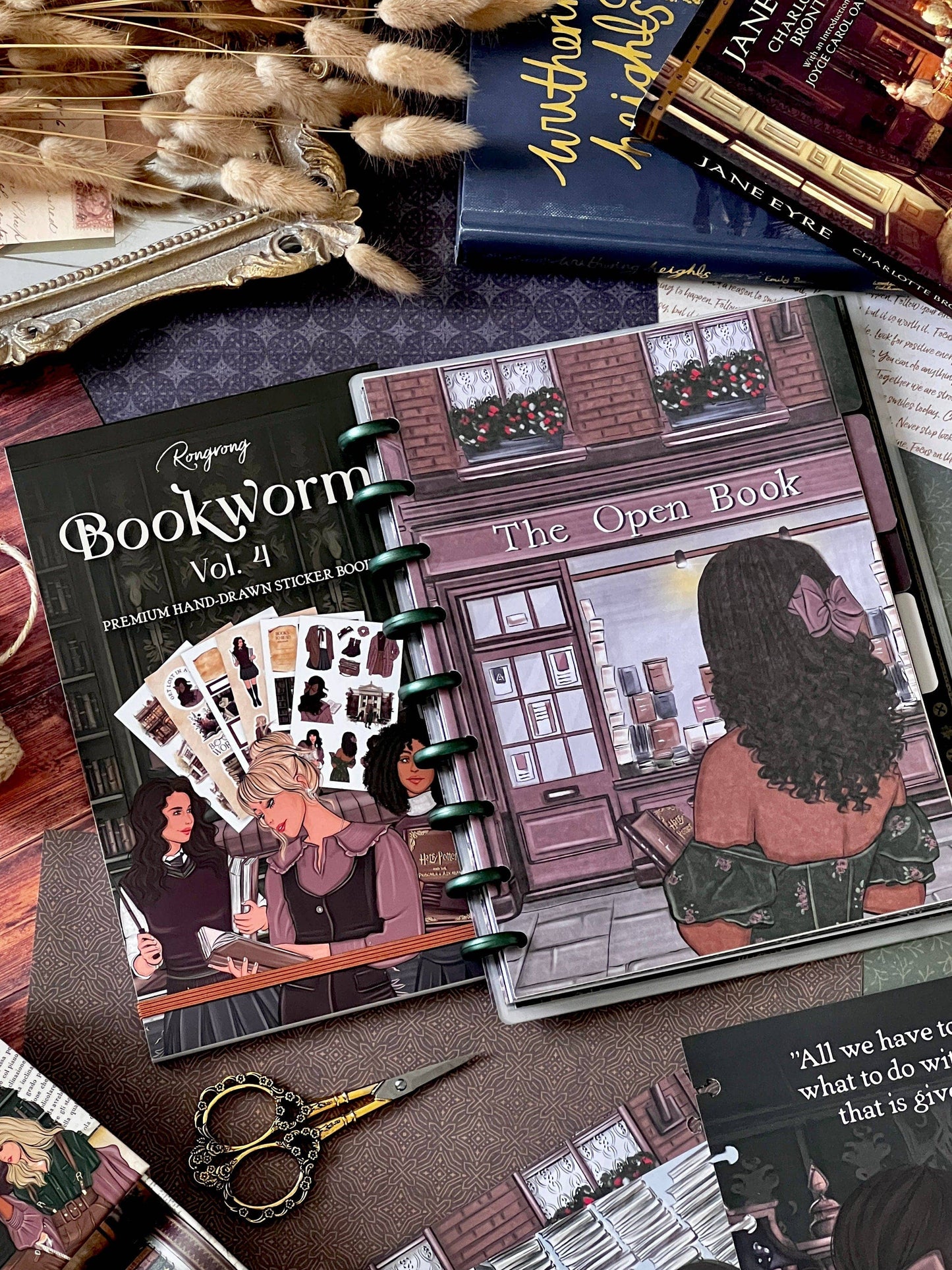Dark Academia All Booked Up Reading Journal
