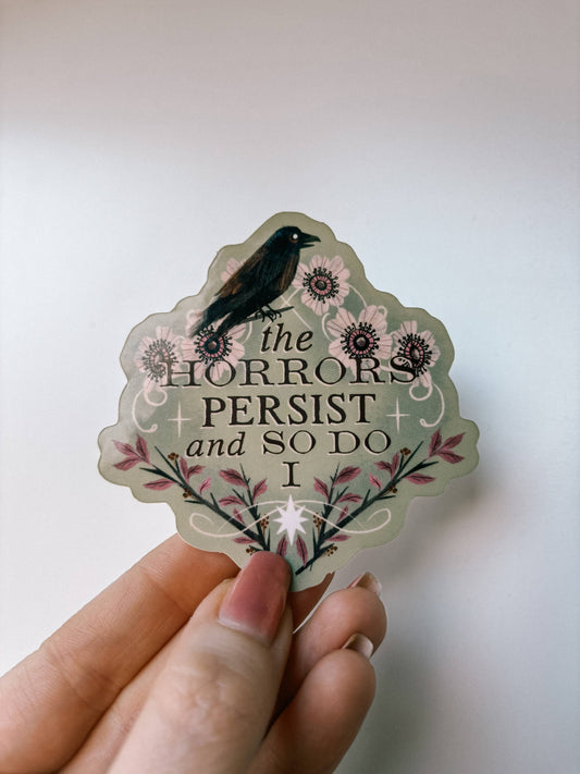 The Horrors - Vinyl Crow Sticker 3"