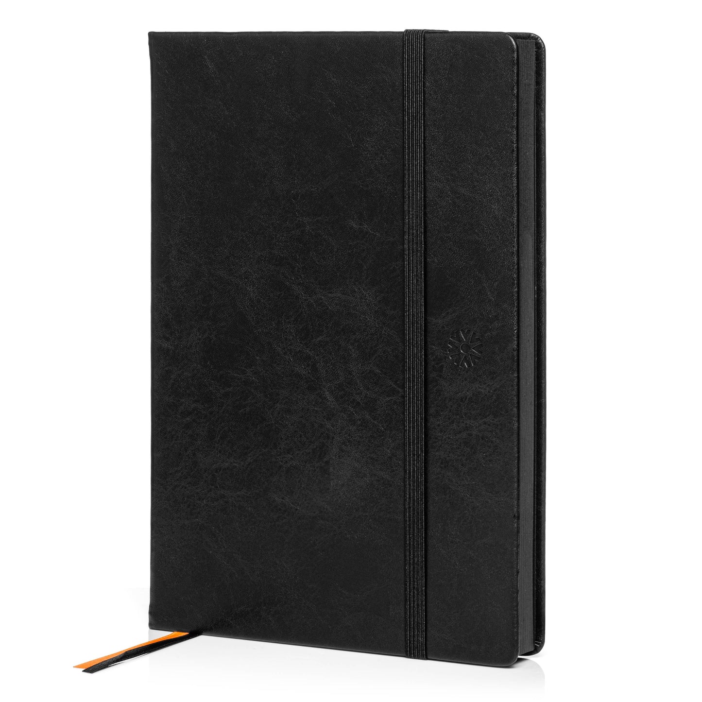 Pitch Black Dotted Journal | All Black Paper Notebook: A5