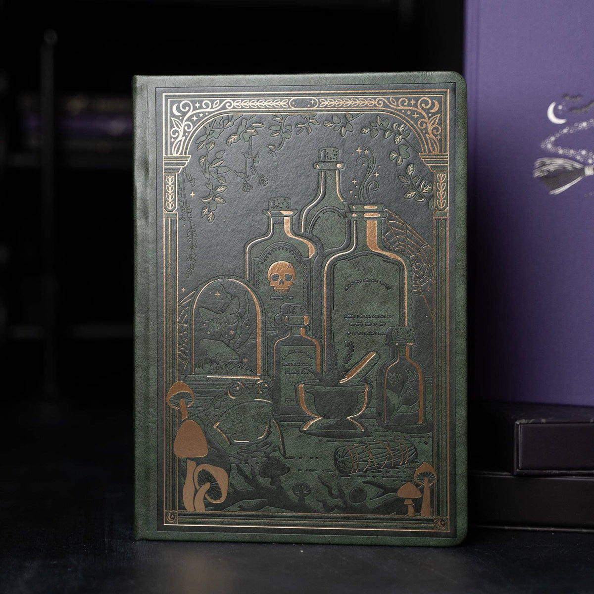 Apothecary Shelf | Notebook: White Dot Grid / 8x8: 160 Pages