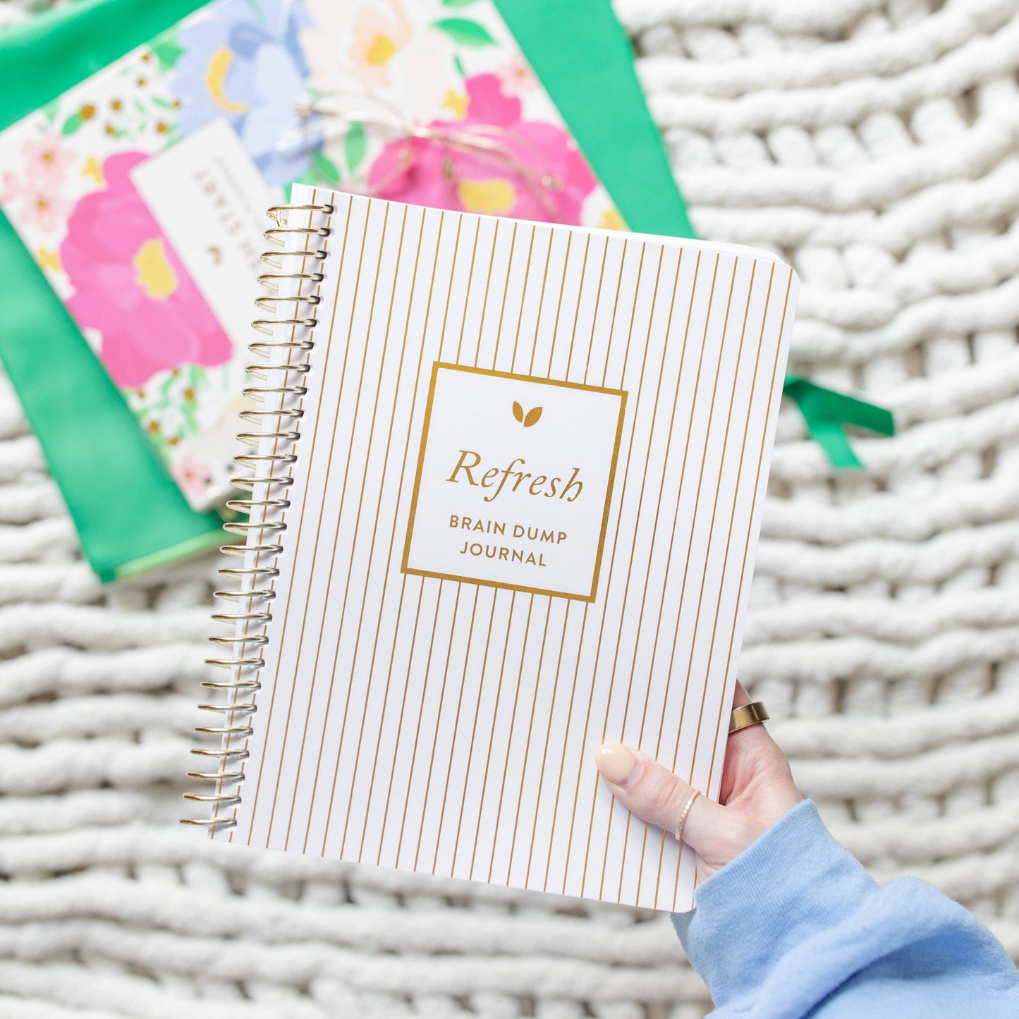 Refresh Brain Dump Journal | Gold Stripes