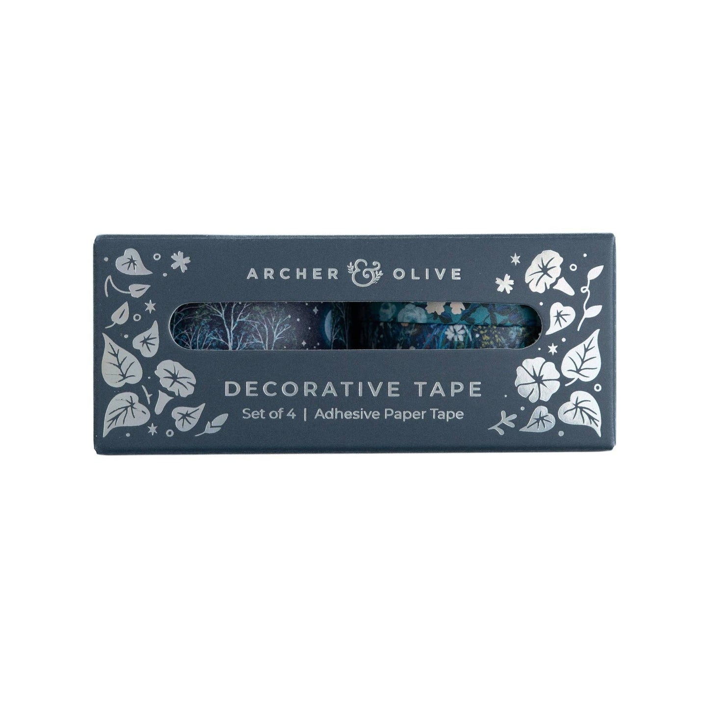 Archer and Olive Moonlit Garden Washi Tape Set of Four Decorative Tape