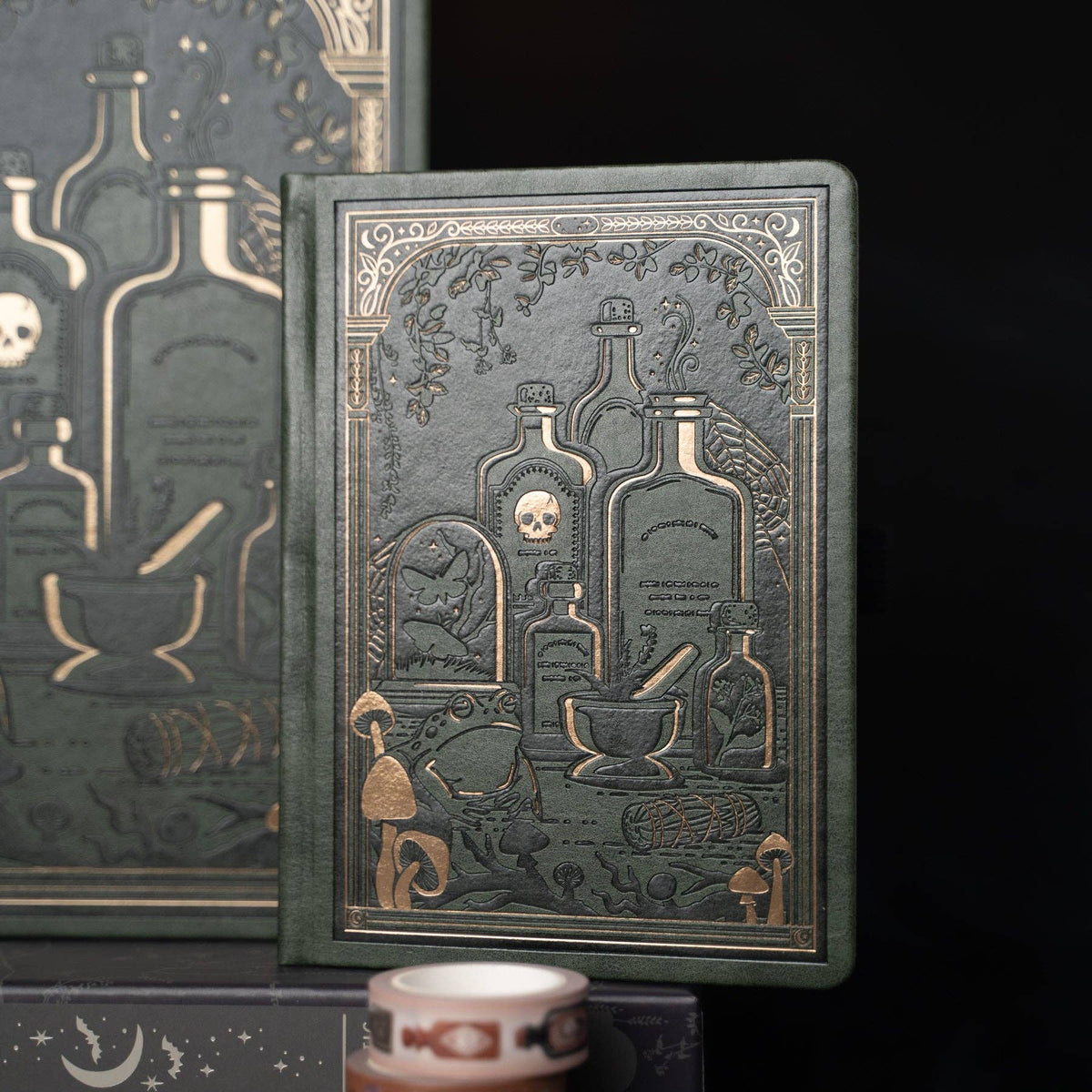 Apothecary Shelf | Notebook: Black Dot Grid / 8x8: 160 Pages