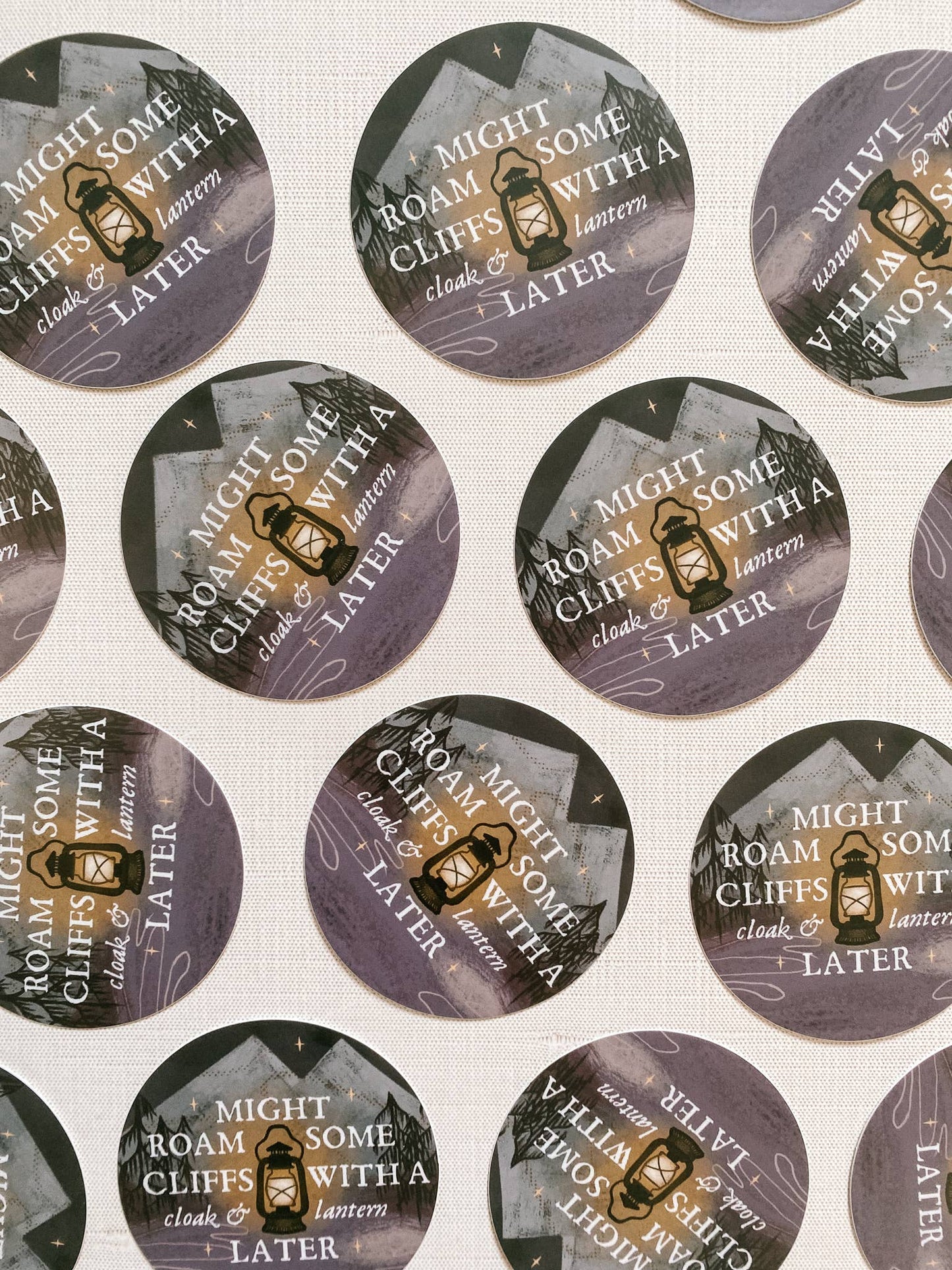 Cloak & Lantern Dark Fantasy Vinyl Sticker
