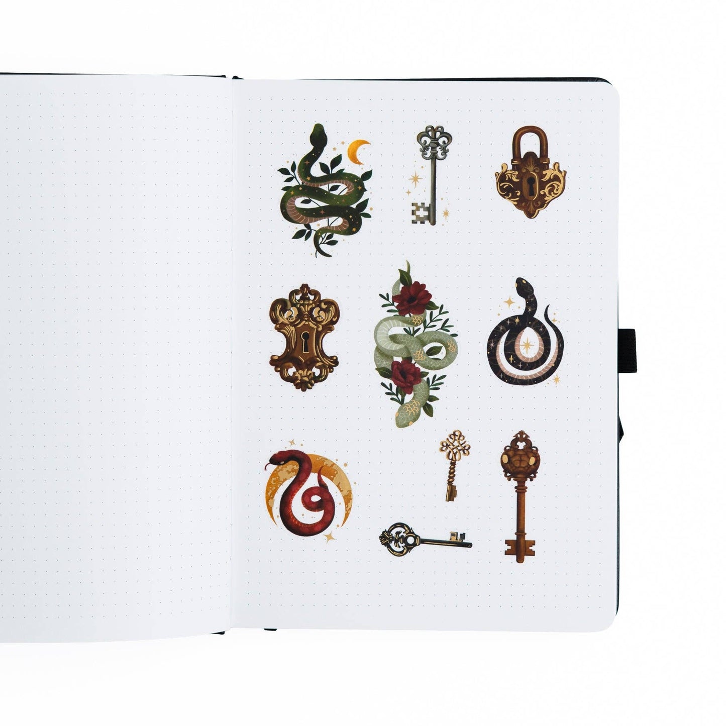 Coiled Key Sticker Set