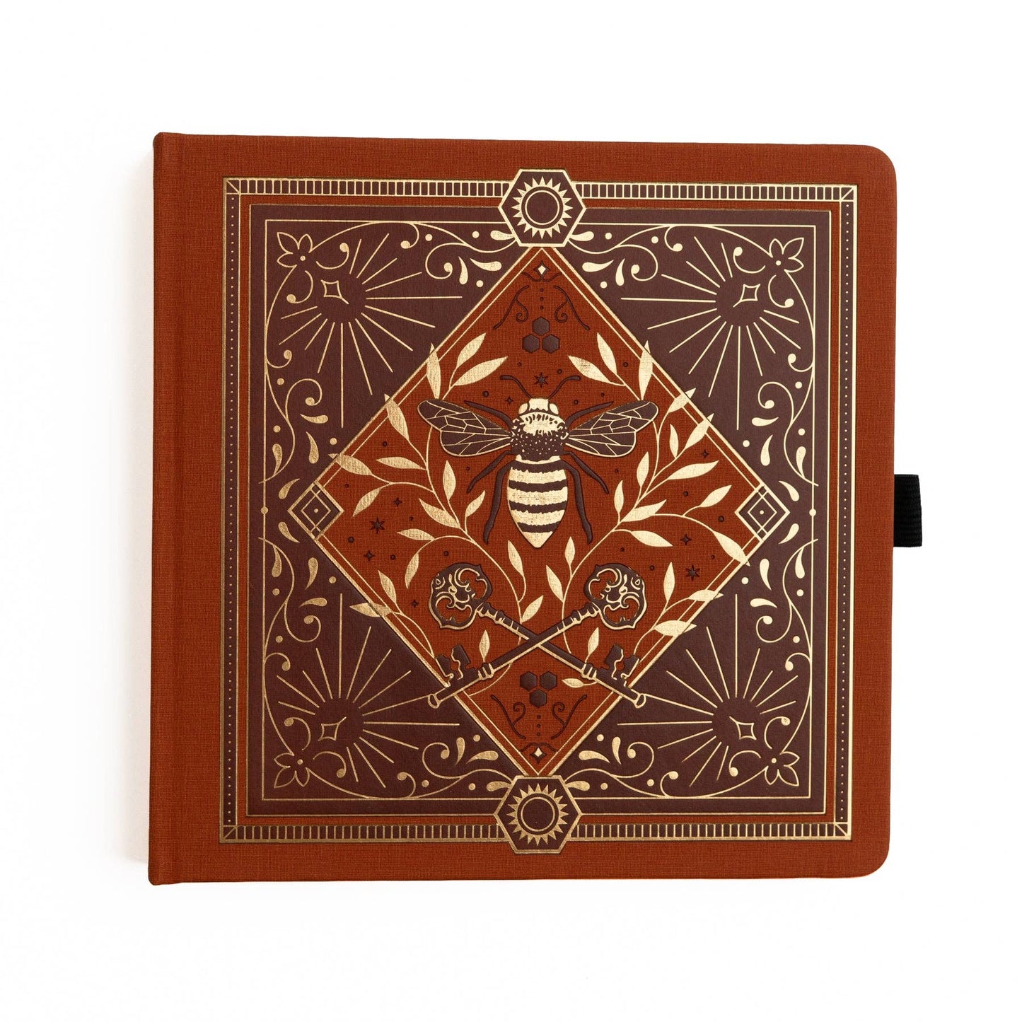 Junk Journal Album | Keeper of Bees in Rust: 8x8: 96 Pages