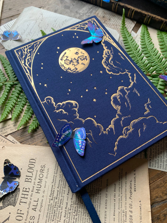🌌 The Astronomer B6 Vegan Blank Notebook - Gold
