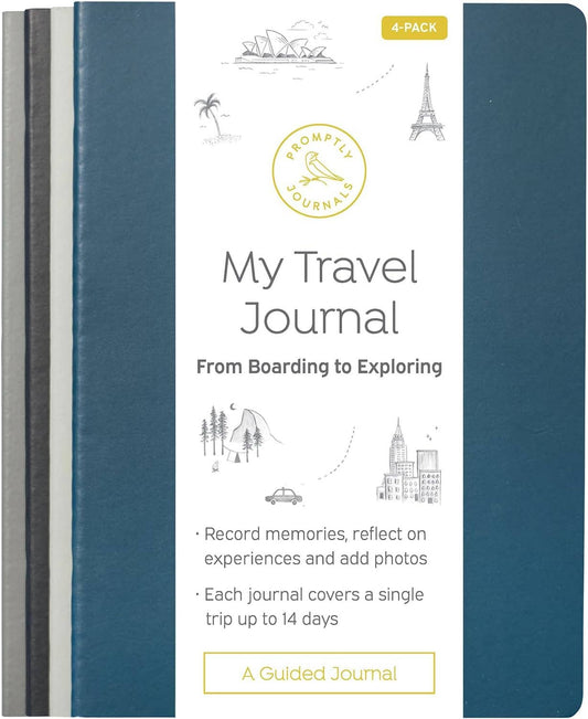 My Travel Journal (4-Pack): Boarding to Exploring Paperback