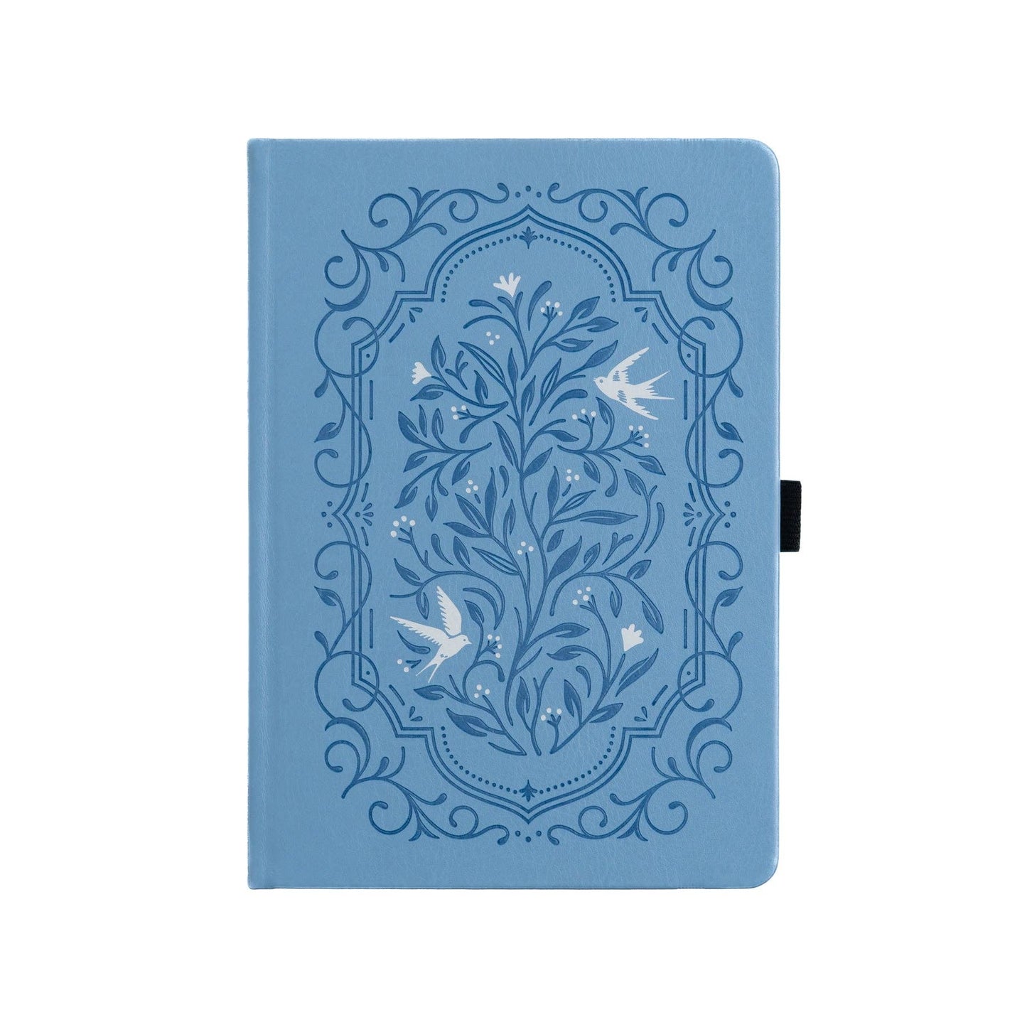 Songbird In Blue Dot Grid Notebook - A5