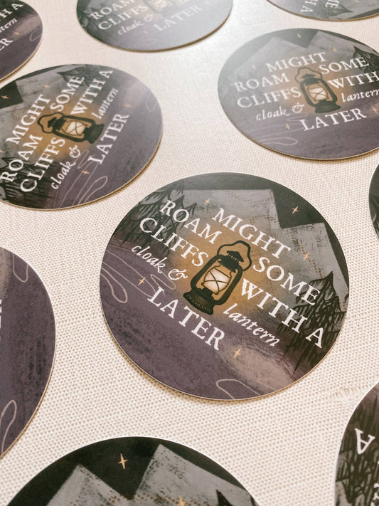 Cloak & Lantern Dark Fantasy Vinyl Sticker