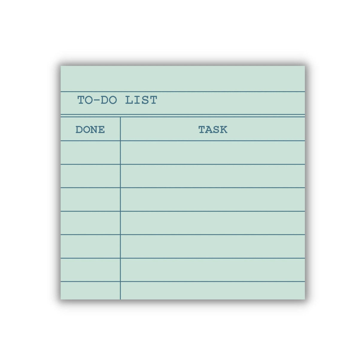 Library Card To-Do List Sticky Notes