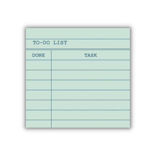 Library Card To-Do List Sticky Notes
