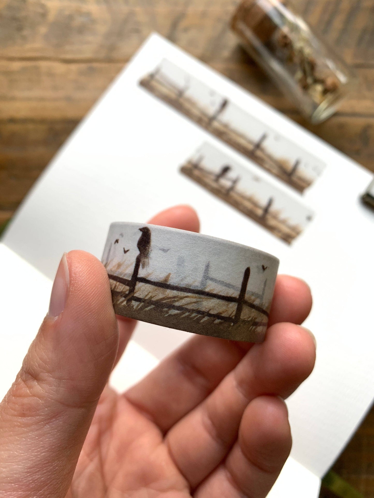 🌾 Harvest Crows Washi Tape