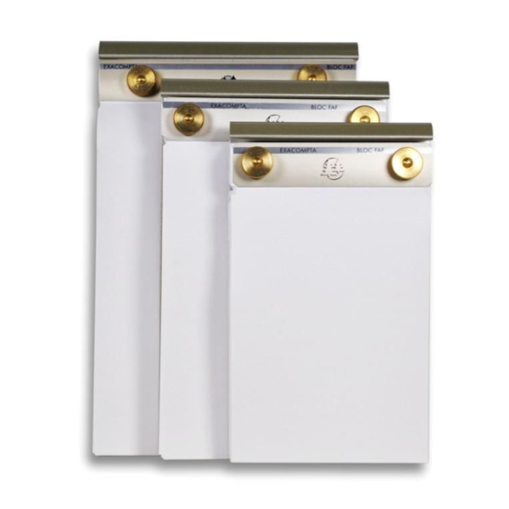 FAF Pad - Fabrique en France Brass Desk Pad 4 x 6.25 with Dot Grid Paper