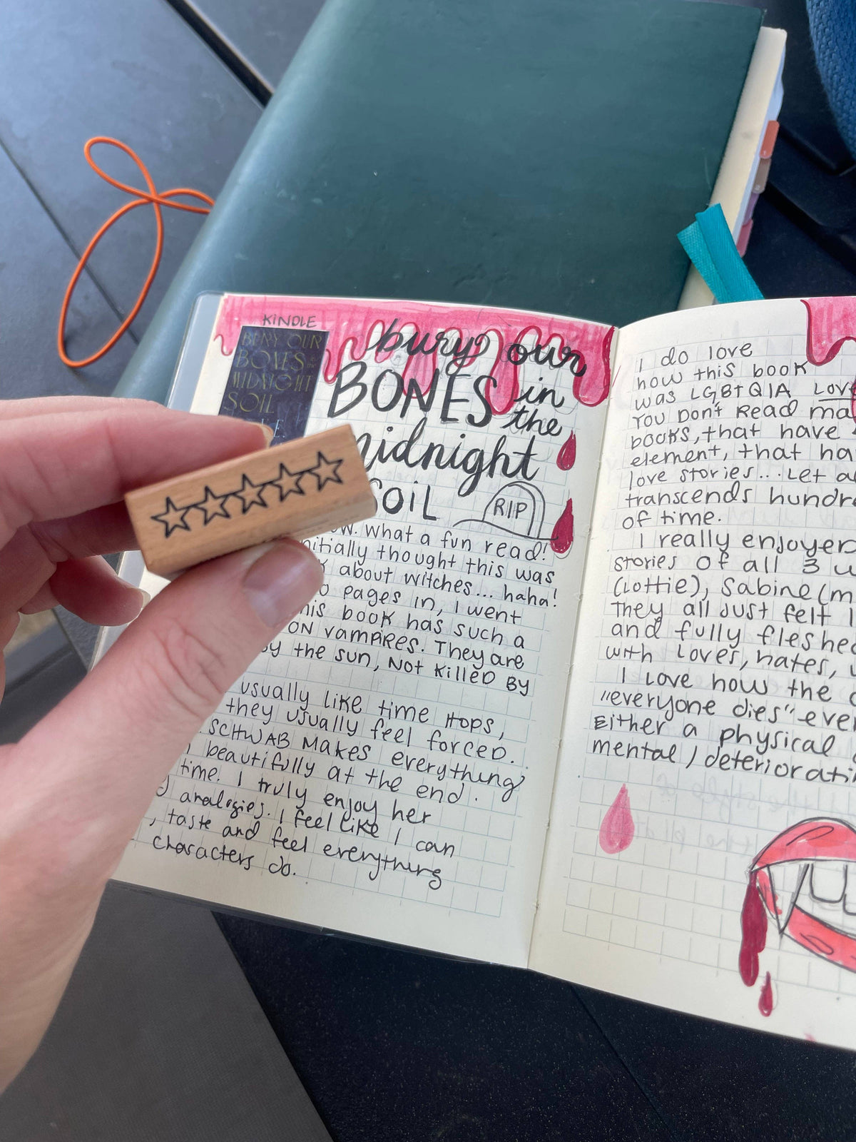 Star Rating Rubber Stamp