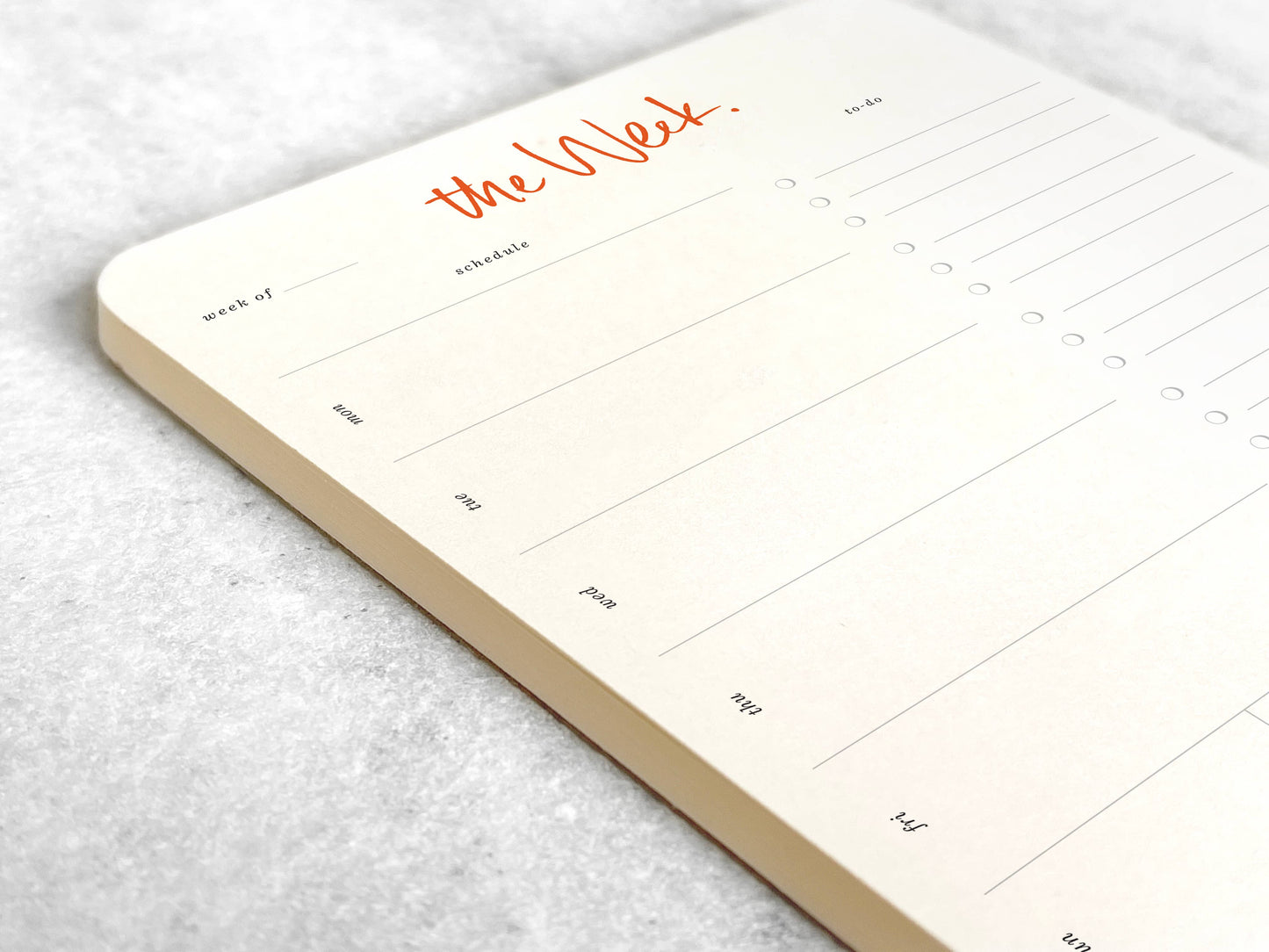 Favorite Story Weekly Planner Notepad