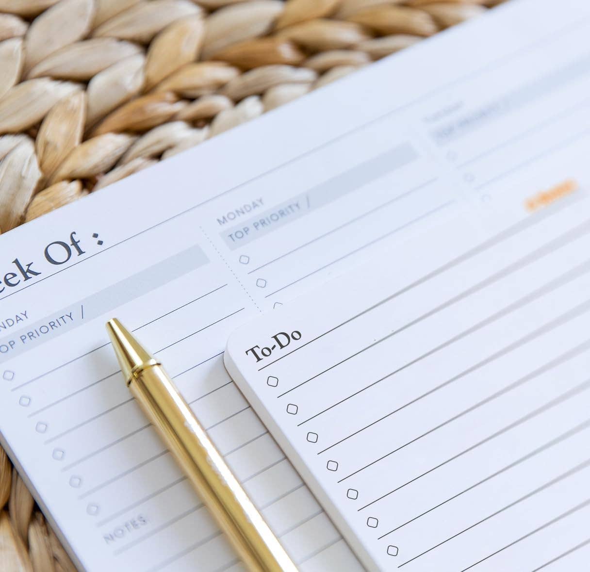 To Do List Small Desk Notepad (2 Pack) 3.9" x 6.3"