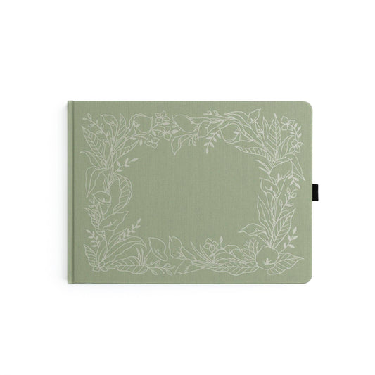 Archer and Olive Lovely Lilies Heirloom Notebook Bullet Journal Dot Grid Pages Letter Size