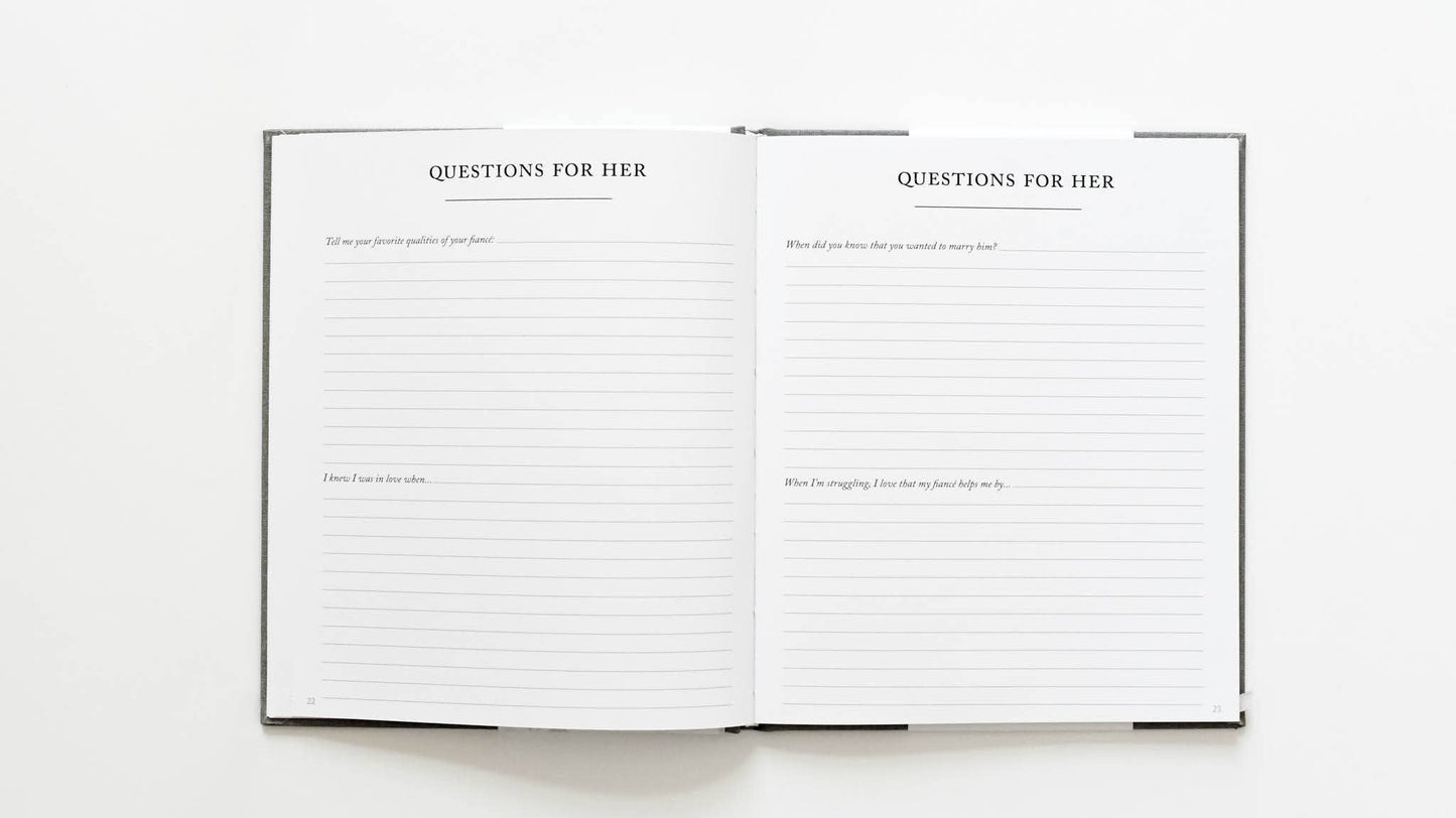 Duncan & Stone Paper Co. Engagement Journal | Gift for New Brides | Book for Couples: Taupe
