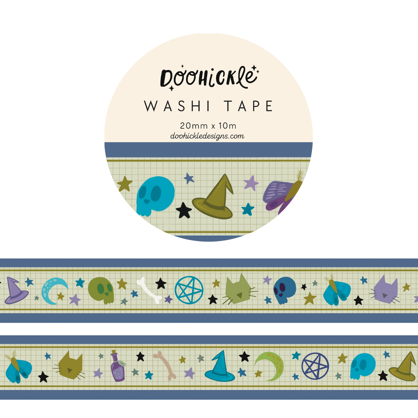 Green Witching Hour Elements Washi Tape