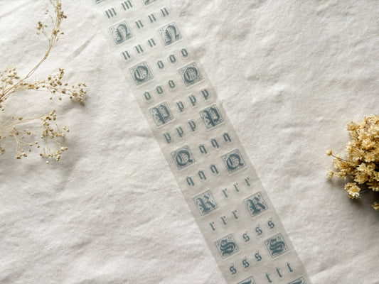 Blue Fairytale Letters PET Tape (PRE-CUT)