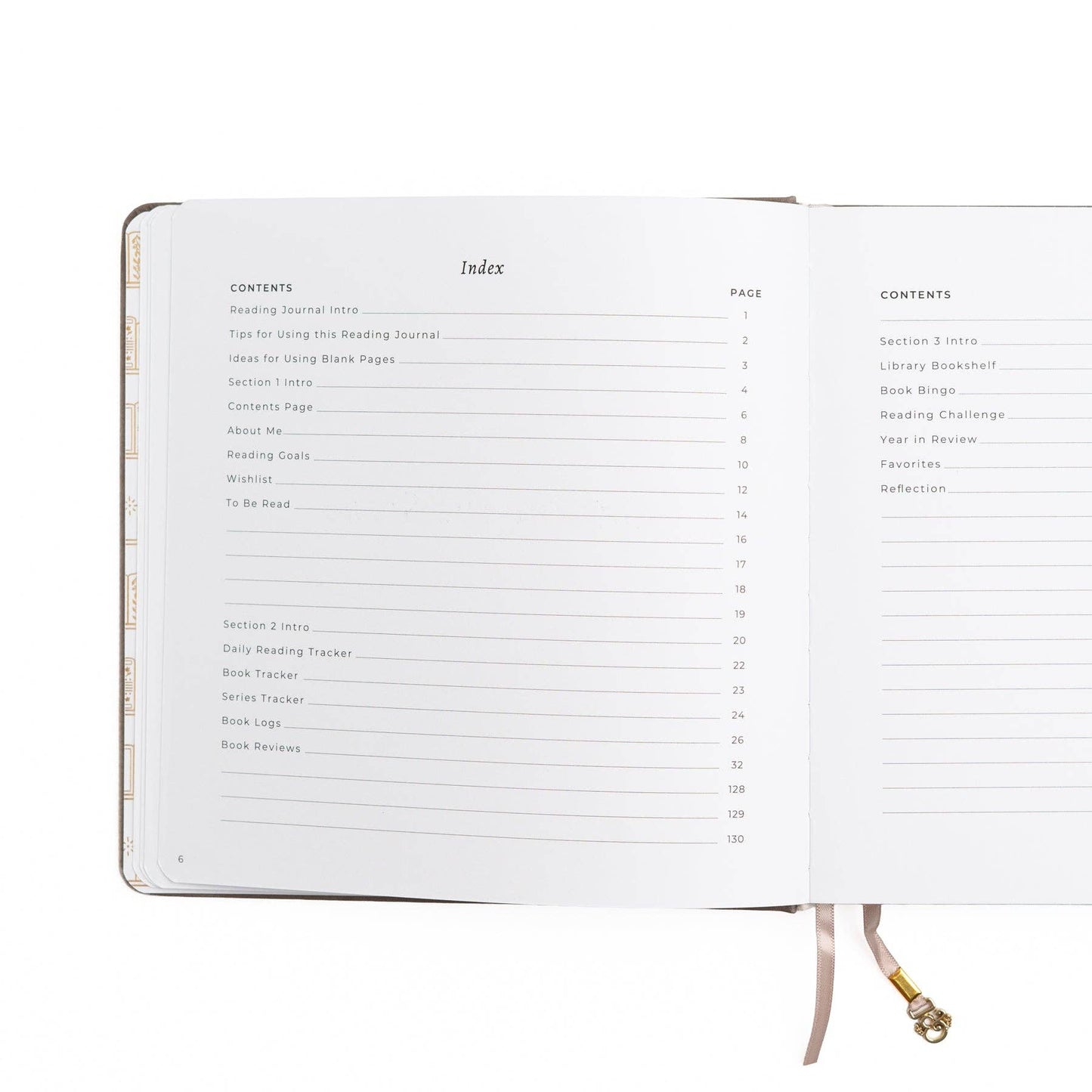 Vintage Library Reading Journal: Lilac A5