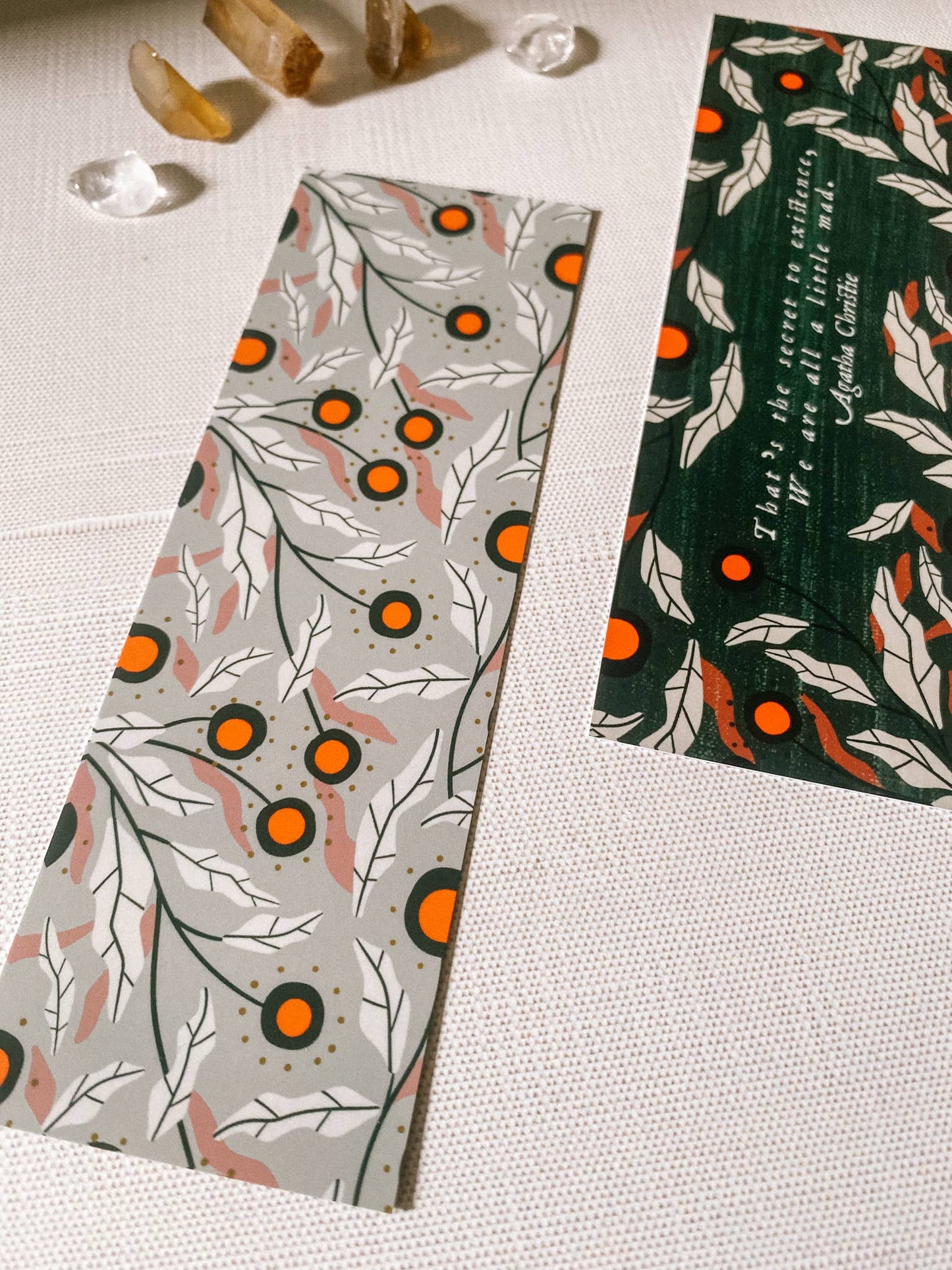 Literary Quote Bookmark - We Are All A Little Mad