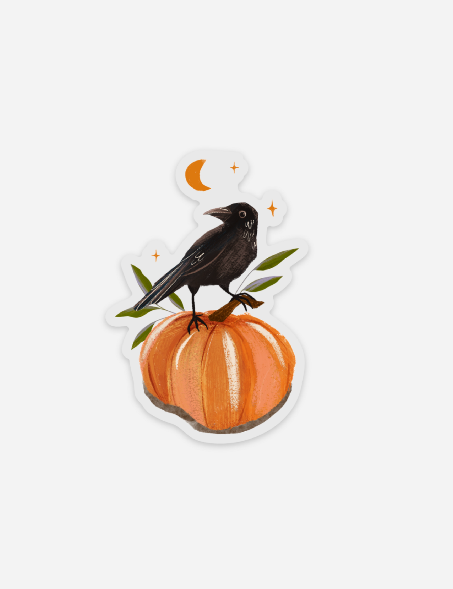 Harbinger & Pumpkin - Vinyl Crow Sticker
