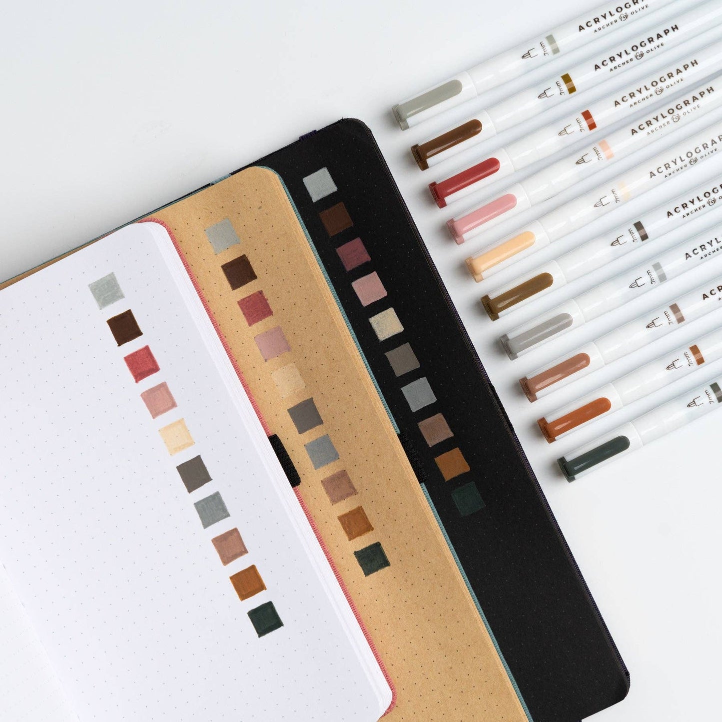 Quiet Corners | Set of 10 Acrylograph Pens