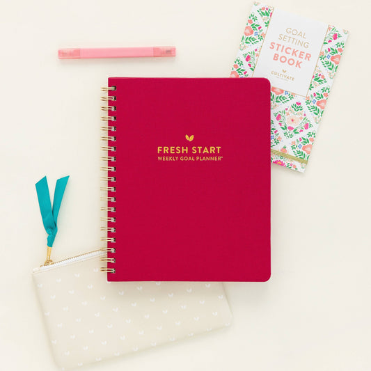 Fresh Start Weekly Goal Planner | Berry