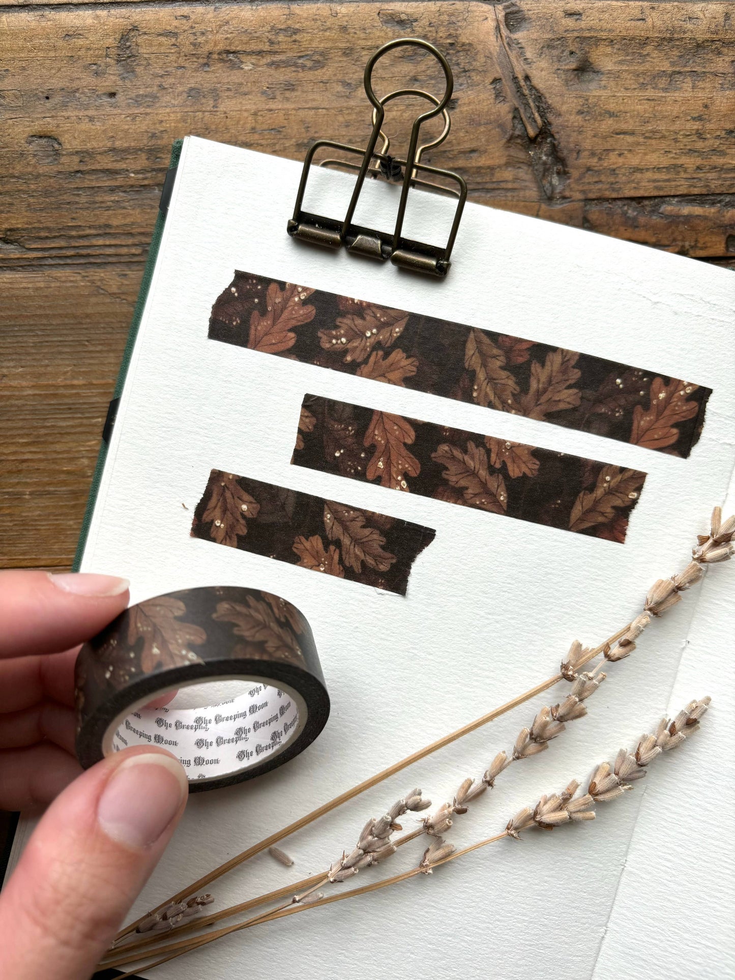 🍁 Autumn Oak Leaves Washi Tape