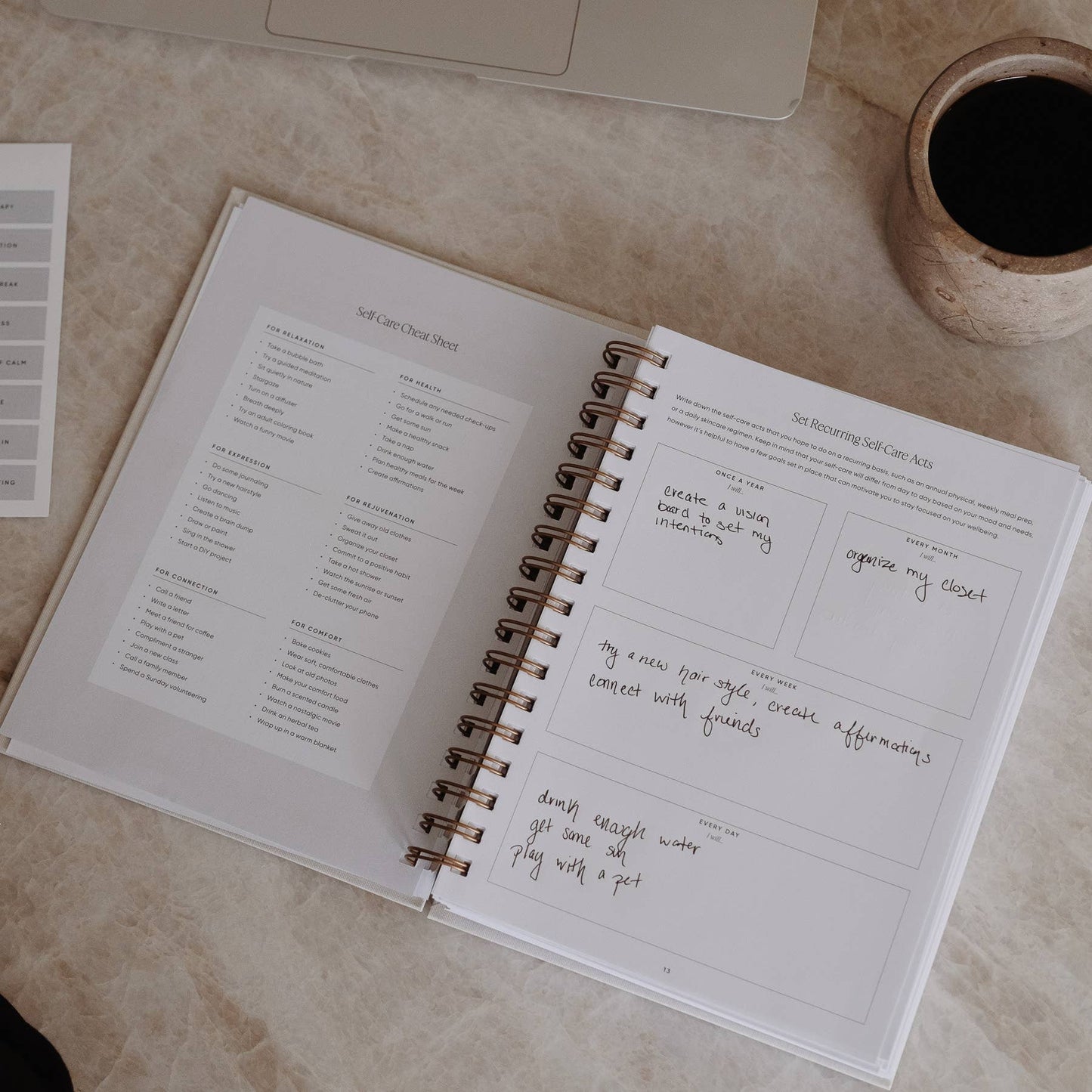 Self‑Care Planner – Daily Edition: Dusty Rose