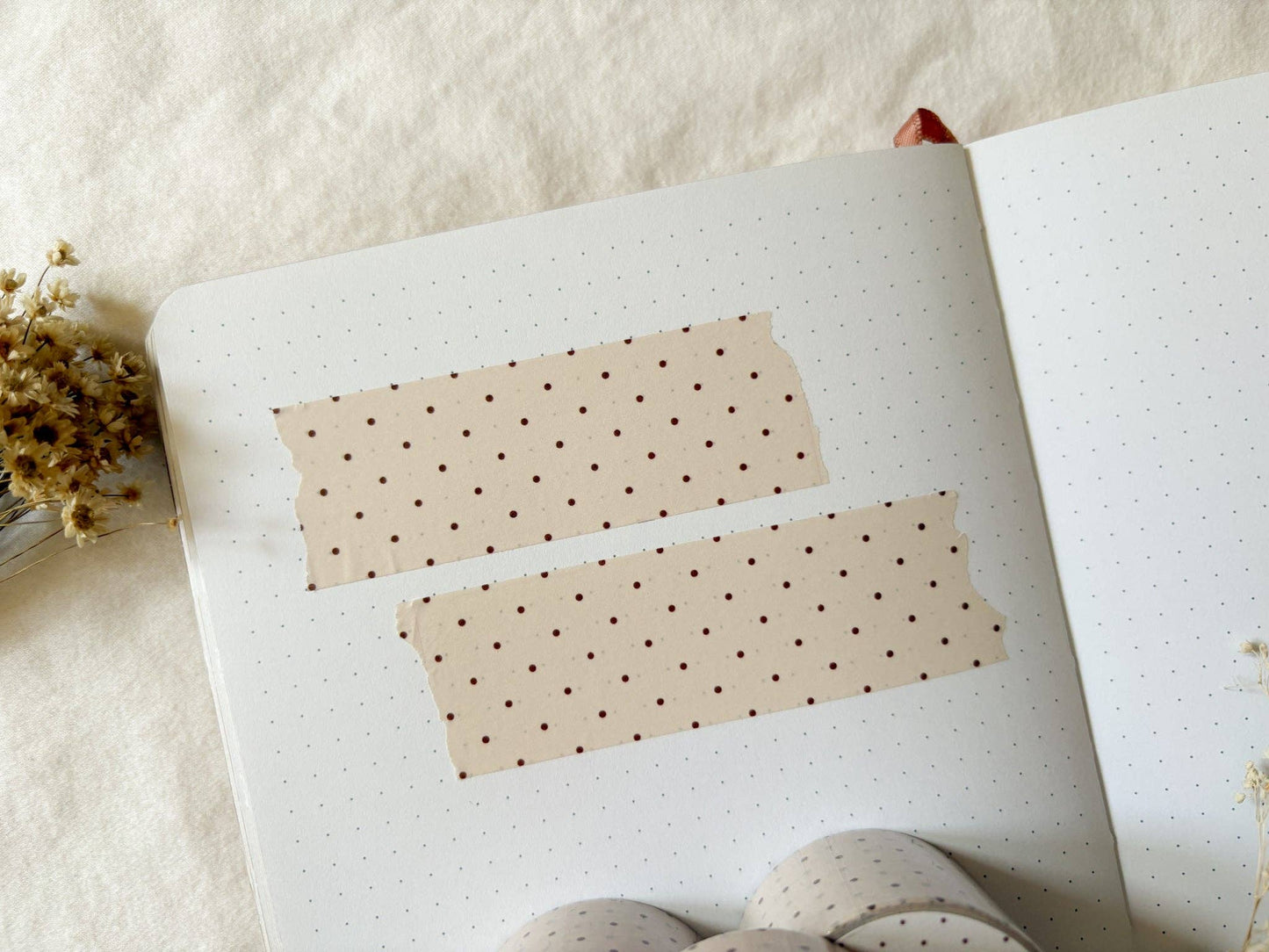 Cream Polka Dot Washi Tape