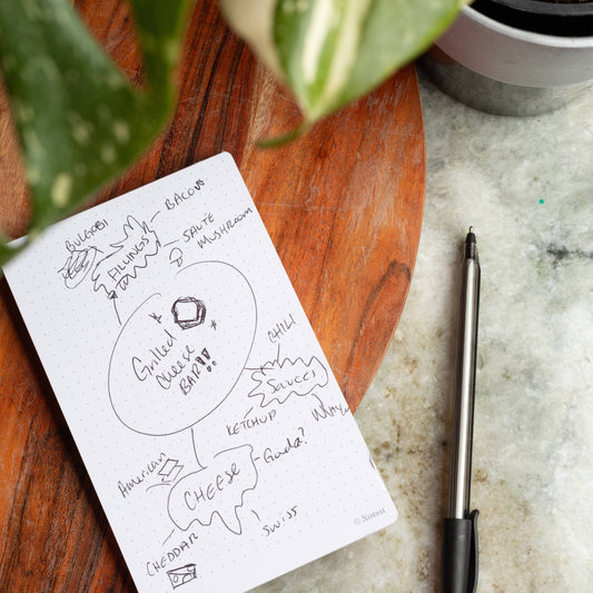 Dot Grid Small Desk Notepad (2 Pack)