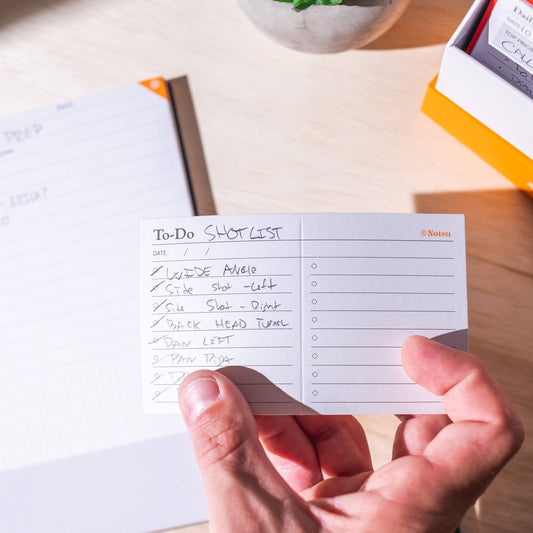 To Do List Note Cards (Pack of 50) | Folding Index Cards 3x5